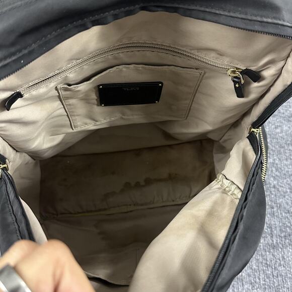 Tumi Calais Black Nylon Voyageur Tech Laptop Backpack Casual Travel Collage - Picture 12 of 16